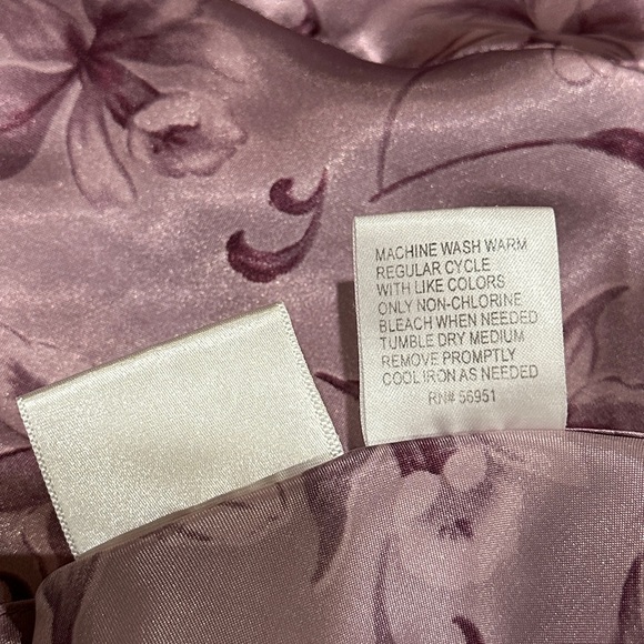 Lavender Satin Floral Nightgown | Short Sleeve Sleepwear Sz XL/18 - Picture 8 of 8